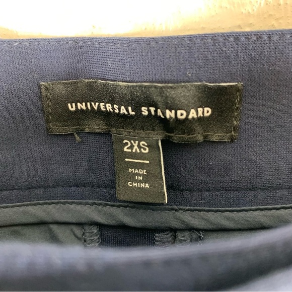 Universal Standard Navy Straight Leg Pants Trousers 2XS (6/8) - Picture 3 of 6